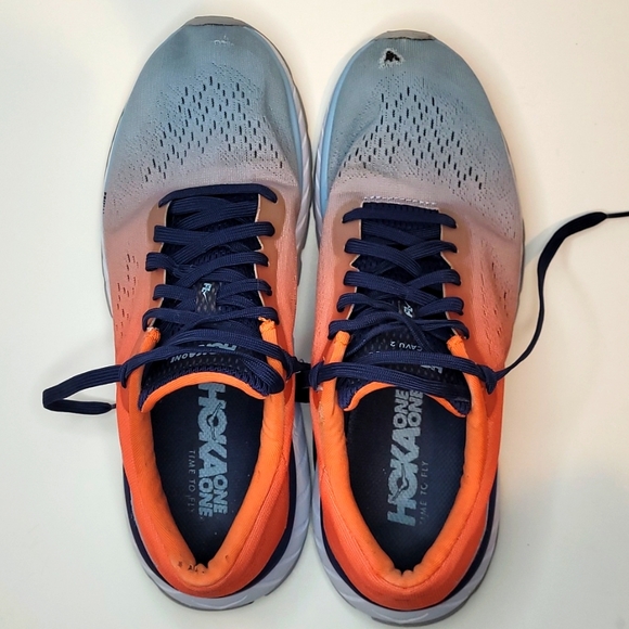Hoka One One Cavu 2 Men's Size 8 orange blue 1099723 NFRG - Picture 5 of 13